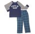 Cozy Jams Boys Fleece Top & Flannel Bottom 2-Piece Pajama Set