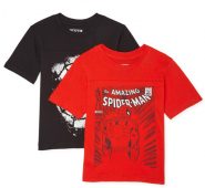 Marvel Spider-Man Boys Graffiti & Classic Comic Graphic T-Shirts 2 Pack