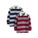 Simple Joys by Carters Toddler Boys 2-Pack Long-Sleeve Rugby Striped Shirts