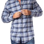 U.S. Polo Assn. Mens Long Sleeve Button Down Plaid Shirt
